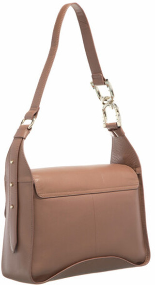  Shopper Cheriah Chain Detail Mini Shoulder Bag in fawn