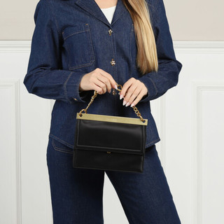  Shopper Kialynn Chunky Chain Mini Shoulder Bag in black