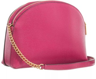  New York Crossbody Bags Morgan Saffiano Leather Double Zip Dome Crossbody Gr. unisize in Rosa