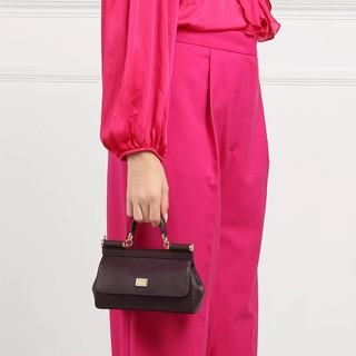 Dolce&Gabbana Satchel Bag Sicily Top Handle Bag Dauphine Calfskin Gr. unisize in Violett