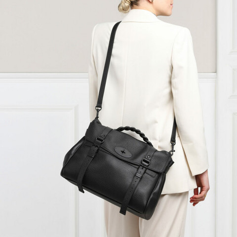  Satchel Bag Oversized Alexa Satchel in black