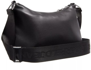  Hobo Bag Tech Leather Sm Hobo in Schwarz