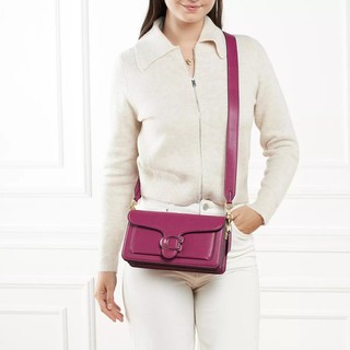  Satchel Bag Polished Pebble Leather Covered C Closure Tabby Sh Gr. unisize in Violett