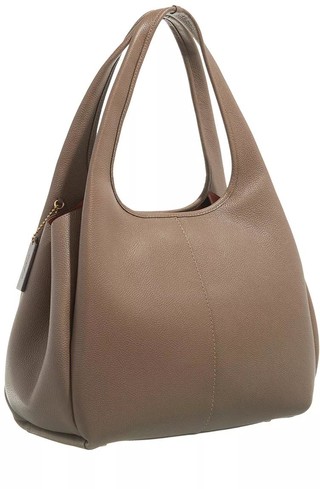  Shopper Polished Pebble Leather Lana Shoulder Bag Gr. unisize in Taupe