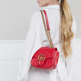  Crossbody Bags GG Marmont Mini Shopper Gr. unisize in Rot