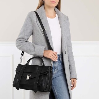  Satchel Bag PS1 Medium Crossbody Bag Lamb Leather in black
