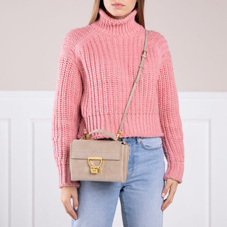  Satchel Bag Arlettis Handbag Suede Leather in pink