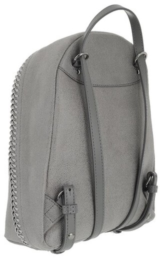  Rucksack Falabella Mini Zip Around Backpack Shaggy Deer in gray