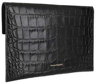  Clutches Envelope Clutch Leather in black