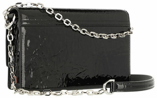  Crossbody Bags Small 4G Chain Bag Shinny Textured Leather in black