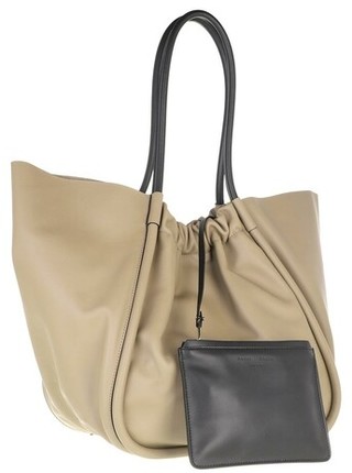  Tote XL Ruched Tote in taupe