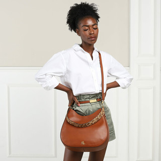 Lauren Shopper Charli 35 Shoulder Bag Large in cognac