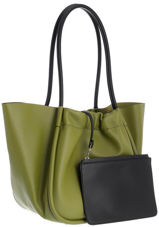  Tote Large Ruched Tote in green