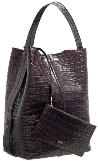  Beuteltasche Bucket Handbag in dark brown