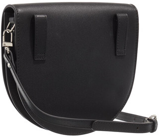  Crossbody Bags Smooth Leather Saddle Crossbody in black