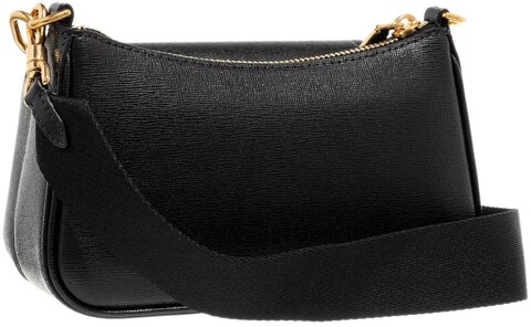 Kate Spade New York Crossbody Bags Double Up Saffiano Leather Double Up Crossbody Gr. unisize in Schwarz