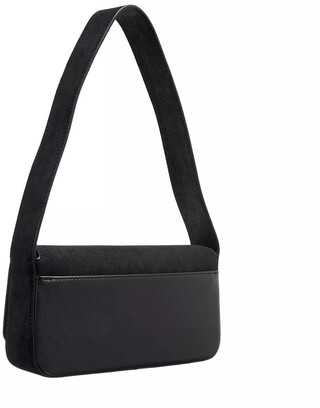  Hobo Bag K/Essential K Md Flap Shb Sued Gr. unisize in Schwarz