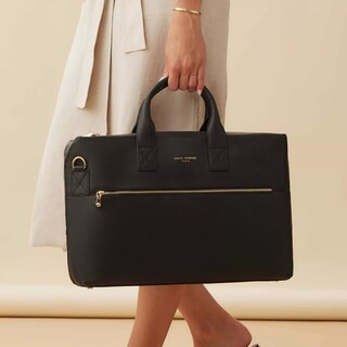  Aktentaschen Honoré anique black calfskin leather handbag with Gr. unisize in Schwarz