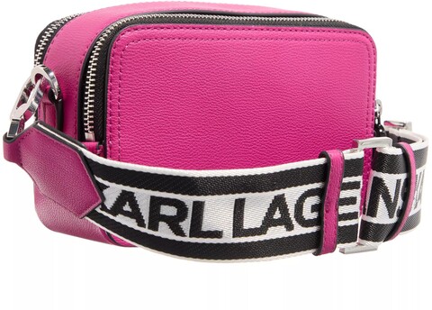 Karl Lagerfeld Jeans Crossbody Bags Tech Leather Camera Bag Patch Gr. unisize in Rosa