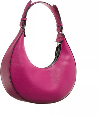  Hobo Bag Tech Leather Small Half Moon Gr. unisize in Rosa