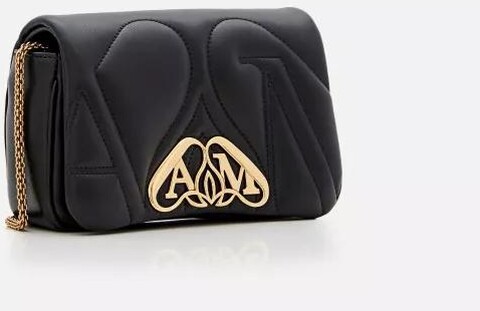 Alexander McQueen Shopper Mini Seal Leather Shoulder Bag Gr. unisize in Schwarz