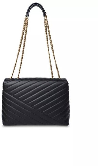  Shopper Kira Black Leather Shoulder Bag Gr. unisize in Schwarz