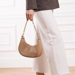  Crossbody Bags The Small Curve Leather Bag Gr. unisize in Beige