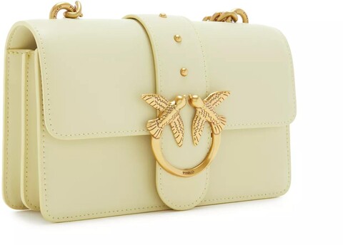 Pinko Crossbody Bags Love One Gelbe Leder Umhängetasche 100059-A0 Gr. unisize in Gelb