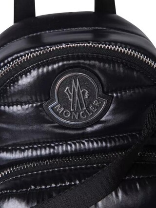  Rucksack Nylon and Leather Backpack Gr. unisize in Schwarz