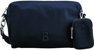  Handtasche mit Reißversc blau Polyester