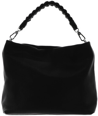  Leather Dalia Hobo Bag Poppy Black/Nickel