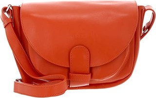  Handtaschen mit Reißvers orange Glatte Rindleder