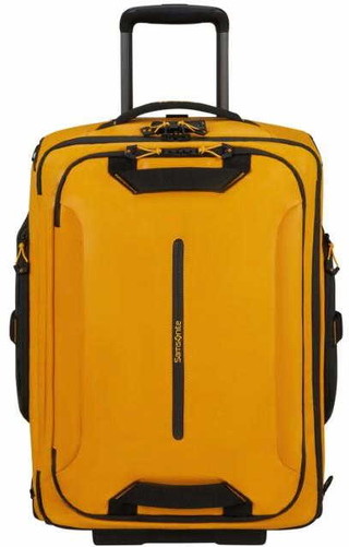  Reisetasche mit Rollen gelb Polyester