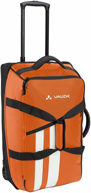  Reisetasche mit Rollen orange Planenmaterial