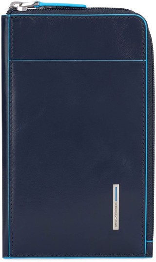  Phonebag blau Glatte Rindleder