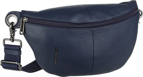 Mandarina Duck Mellow Leather Bum Bag FZT73 in Dress Blue (4.5 Liter),