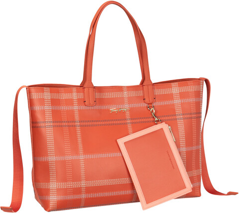 Tommy Hilfiger Iconic Tommy Tote Check PF22 Rustic Clay Check (23.4 Liter)