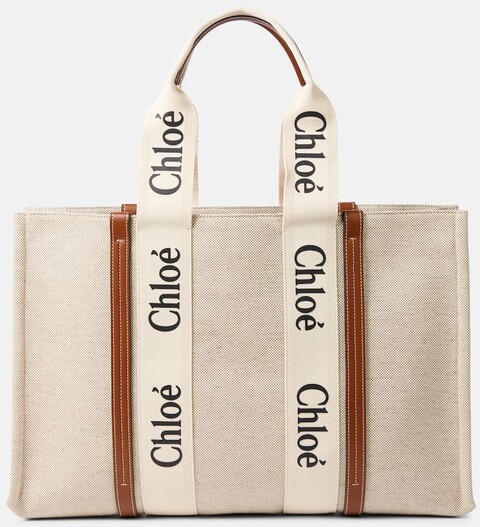 Chloé Tote Woody Large aus Canvas