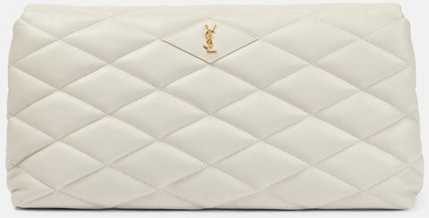 Saint Laurent Clutch Sade Puffer aus Leder