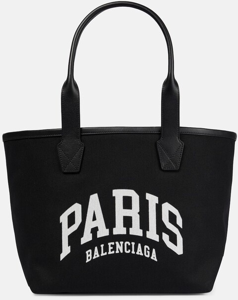 Balenciaga Cities Tote Paris Jumbo Small aus Canvas