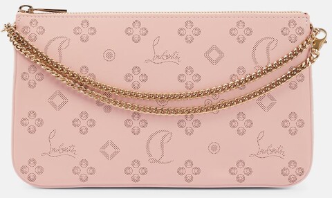 Christian Louboutin Clutch Loubila aus Leder