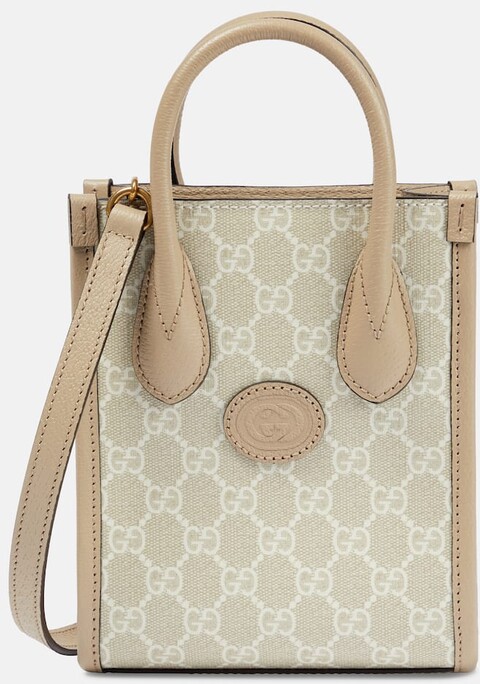 Gucci Tote Mini GG mit Leder