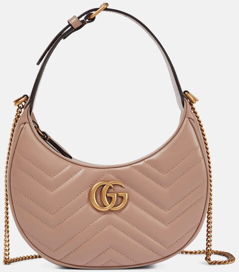 Gucci Schultertasche GG Marmont Mini aus Leder