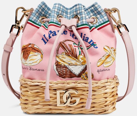 Dolce & Gabbana Bedruckte Bucket-Bag aus Canvas
