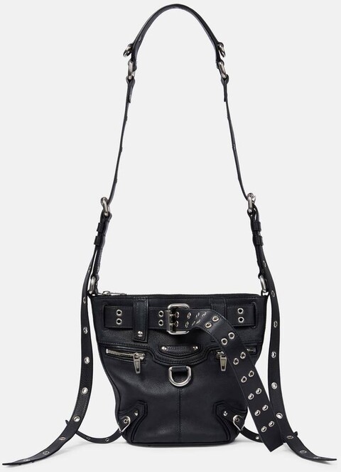 Balenciaga Bucket-Bag Emo XS aus Leder