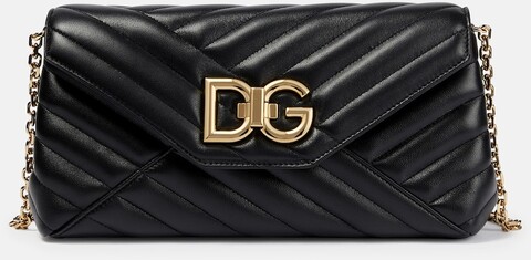 Dolce & Gabbana Schultertasche DG aus Leder