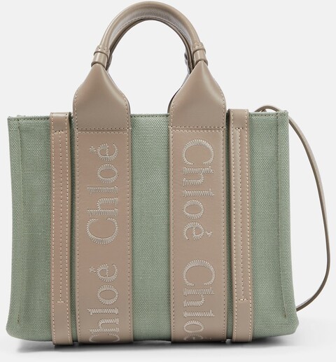 Chloé Tote Woody Small aus Canvas