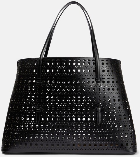 Alaïa Tote Mina 50 Large aus Leder