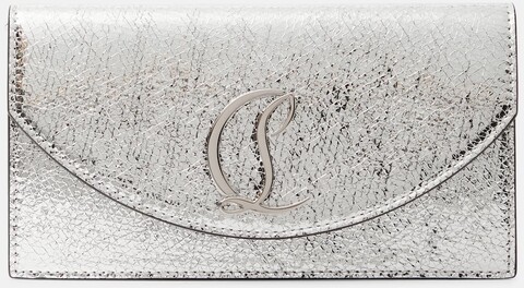 Christian Louboutin Clutch Loubi54 aus Metallic-Leder