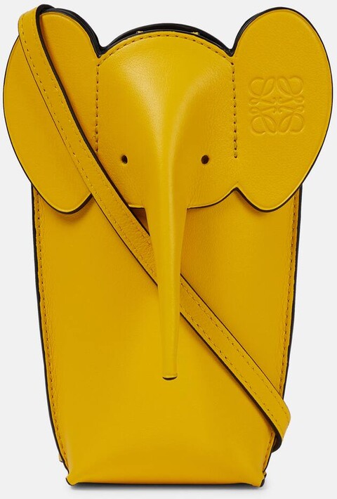 Loewe Schultertasche Elephant Pocket aus Leder